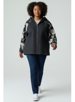 Jacheta cu lana, gri